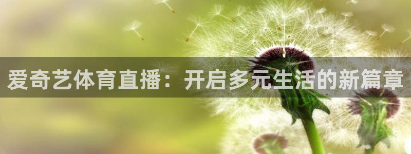 玩球直播在线观看免费观看：爱奇艺体育直播：开启多元生活的新篇章